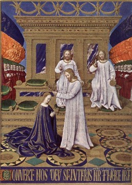 La coronación de la Virgen Jean Fouquet Pinturas al óleo